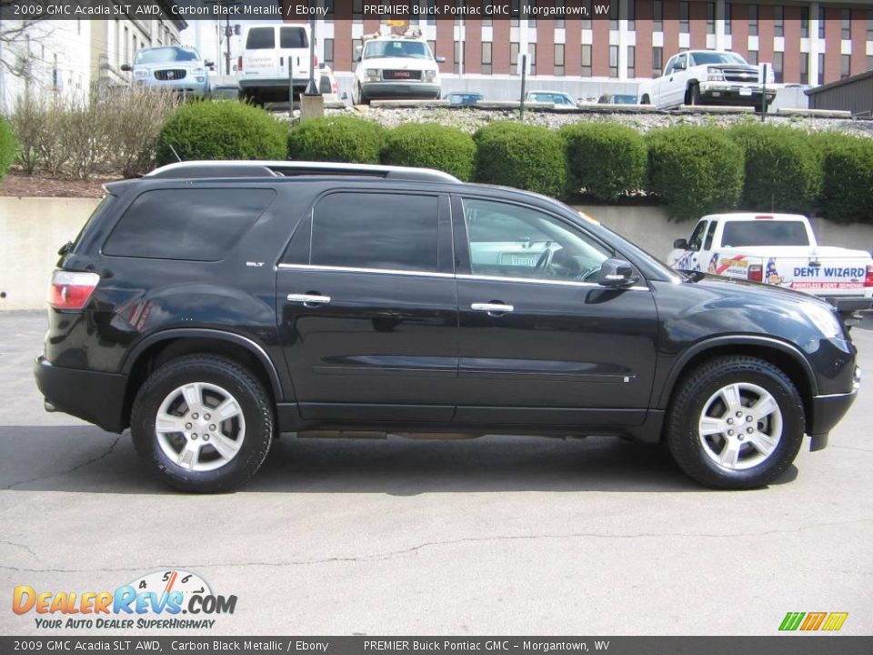 2009 GMC Acadia SLT AWD Carbon Black Metallic / Ebony Photo #7