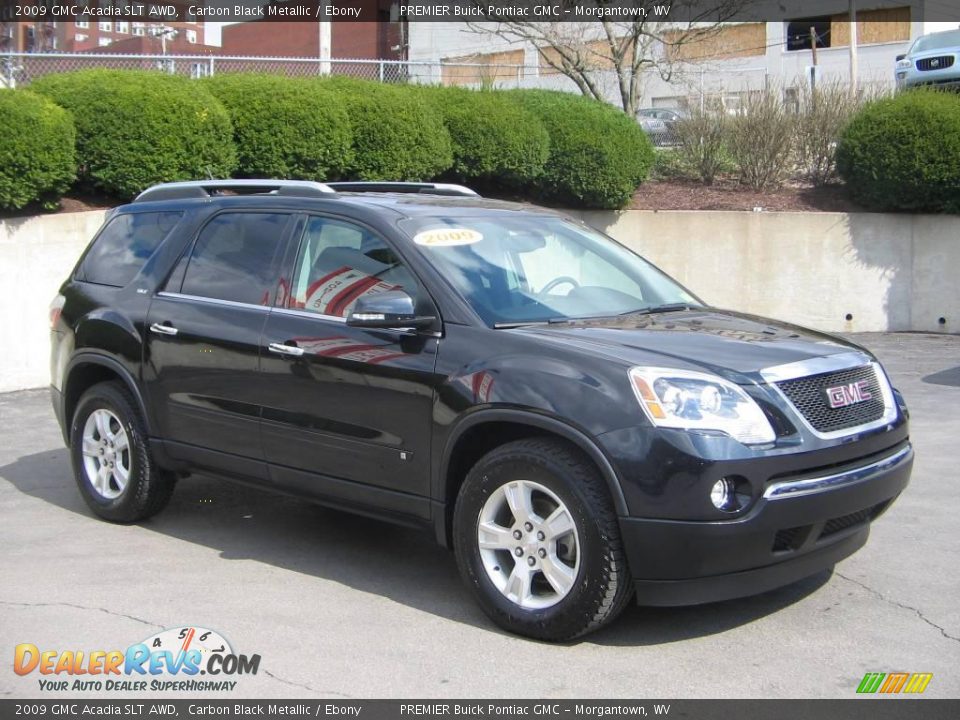 2009 GMC Acadia SLT AWD Carbon Black Metallic / Ebony Photo #8