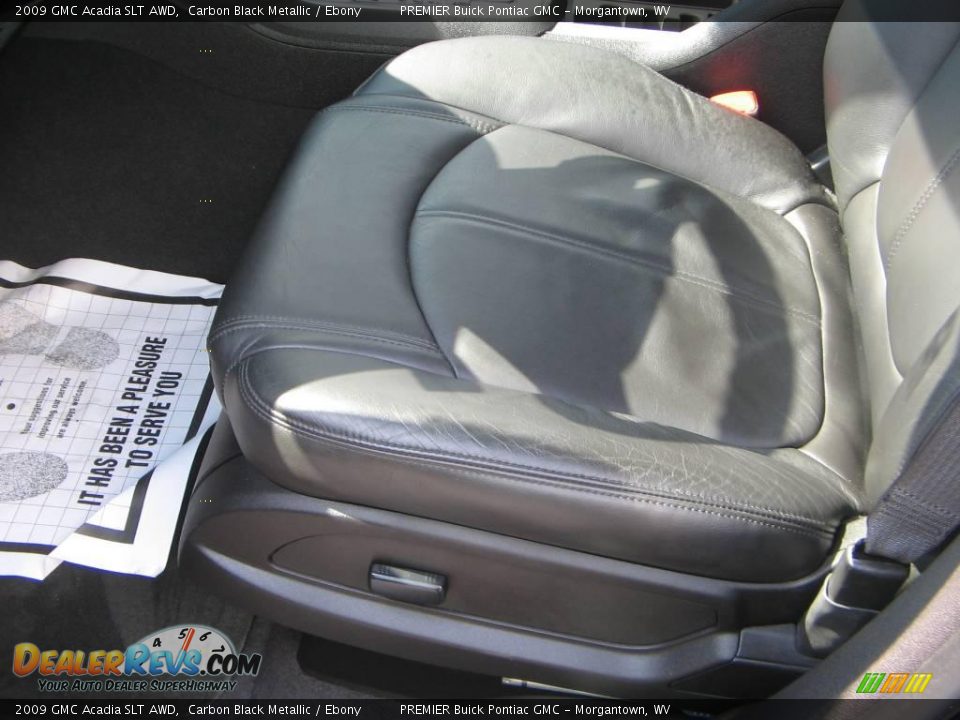 2009 GMC Acadia SLT AWD Carbon Black Metallic / Ebony Photo #10
