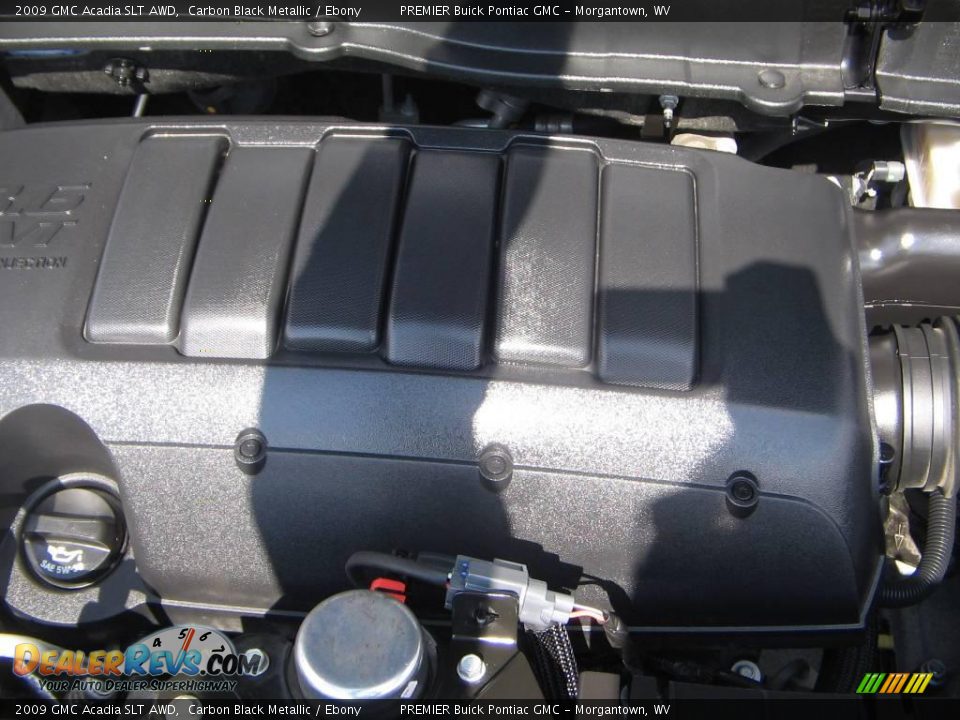 2009 GMC Acadia SLT AWD Carbon Black Metallic / Ebony Photo #12