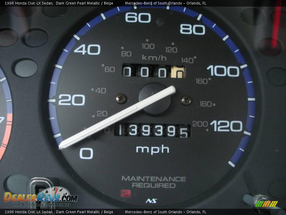 1996 Honda Civic LX Sedan Dark Green Pearl Metallic / Beige Photo #20