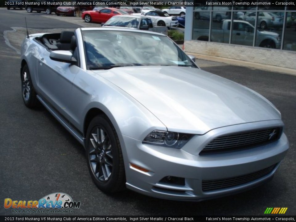 2013 Ford Mustang V6 Mustang Club of America Edition Convertible Ingot Silver Metallic / Charcoal Black Photo #2