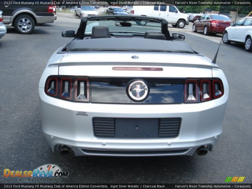 2013 Ford Mustang V6 Mustang Club of America Edition Convertible Ingot Silver Metallic / Charcoal Black Photo #7