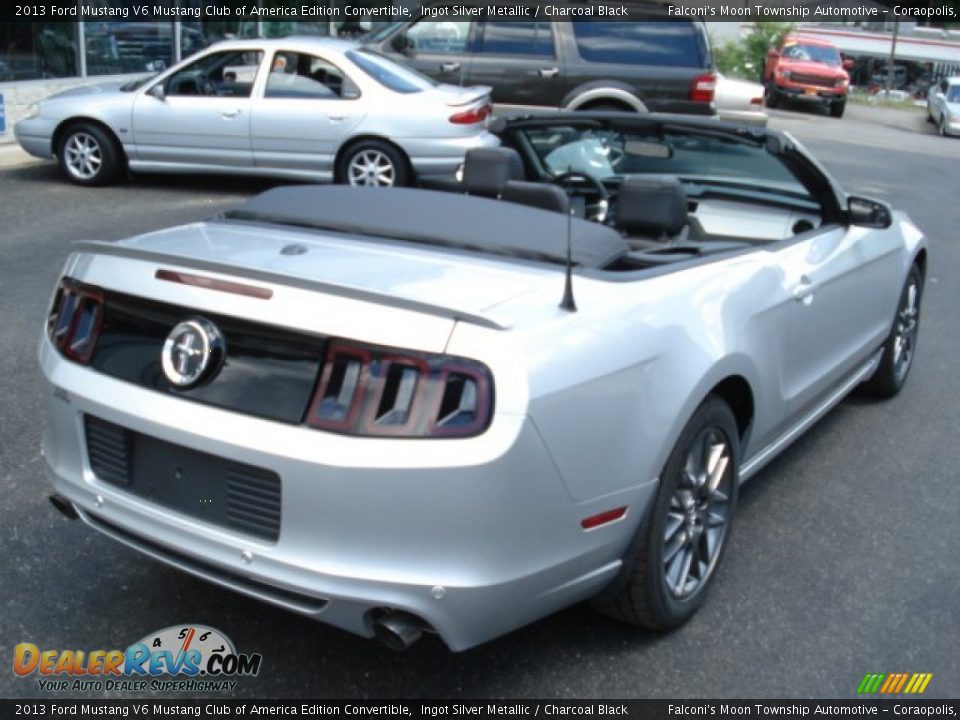 2013 Ford Mustang V6 Mustang Club of America Edition Convertible Ingot Silver Metallic / Charcoal Black Photo #8