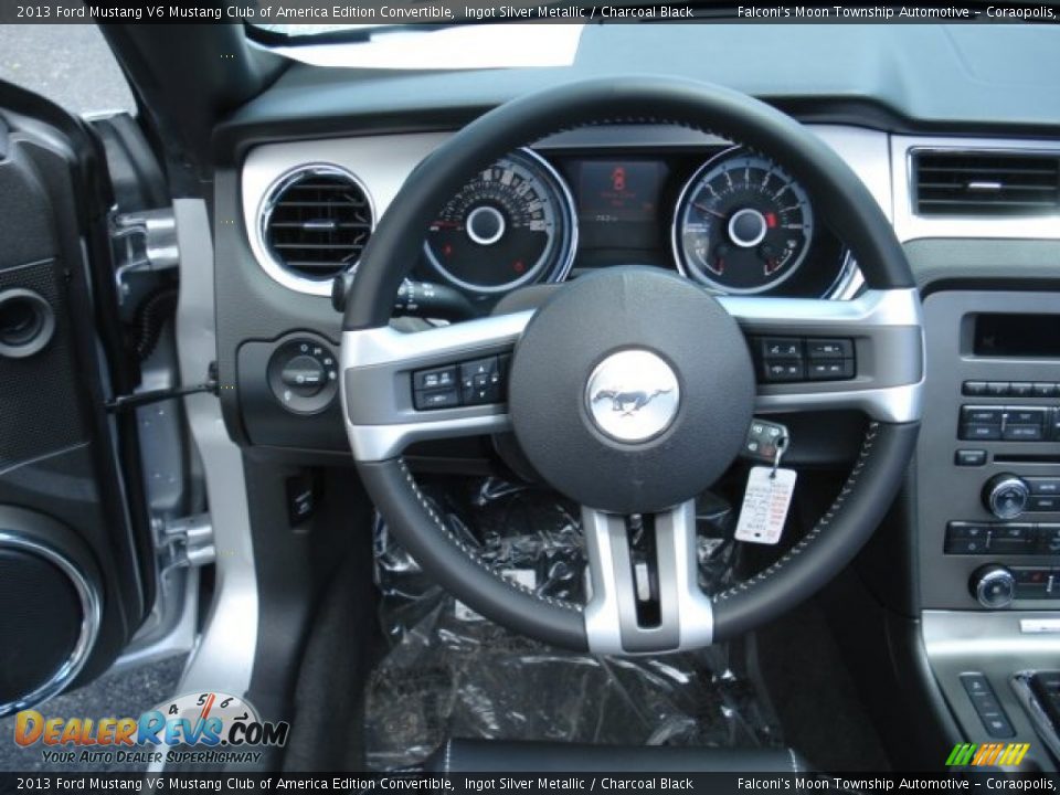 2013 Ford Mustang V6 Mustang Club of America Edition Convertible Steering Wheel Photo #16