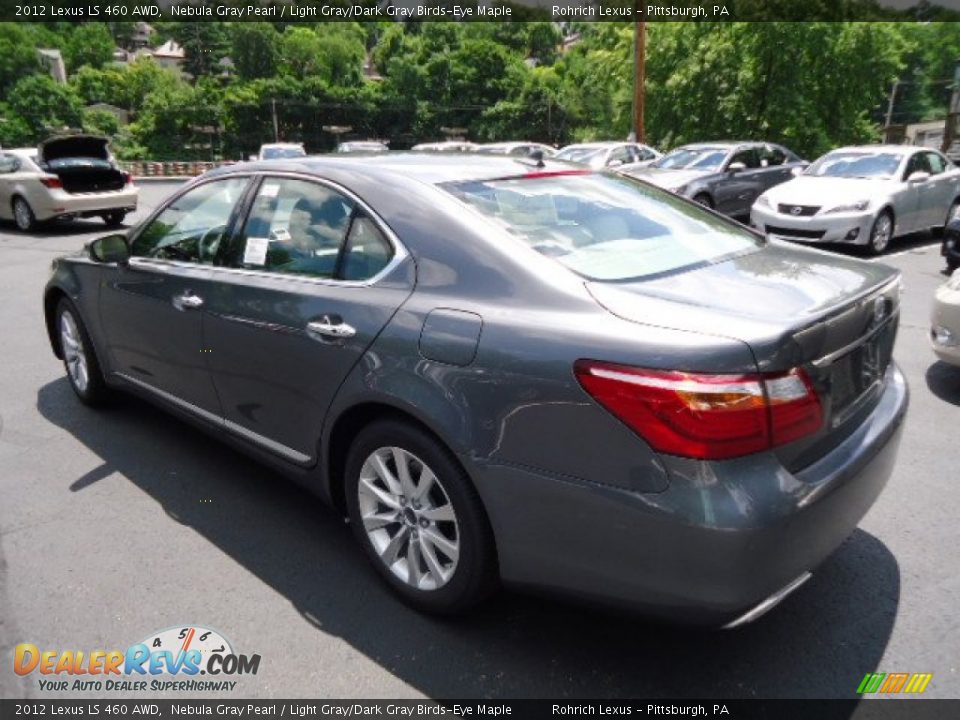 2012 Lexus LS 460 AWD Nebula Gray Pearl / Light Gray/Dark Gray Birds-Eye Maple Photo #2
