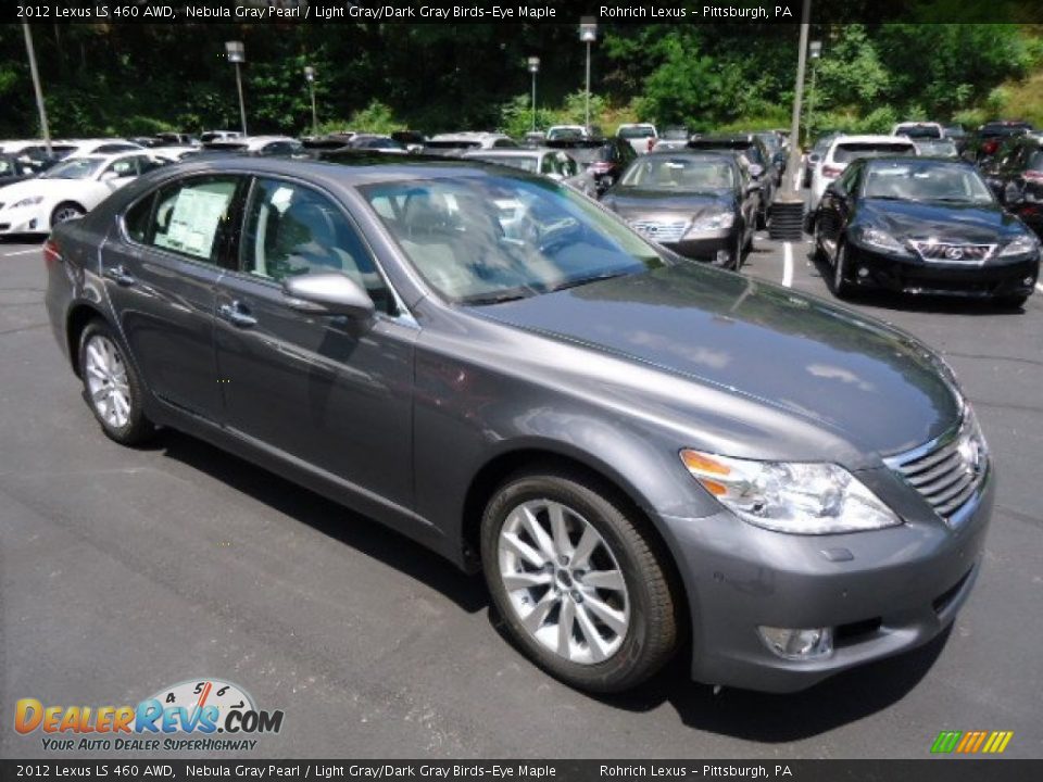 2012 Lexus LS 460 AWD Nebula Gray Pearl / Light Gray/Dark Gray Birds-Eye Maple Photo #6