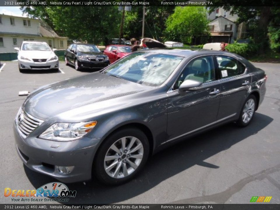 2012 Lexus LS 460 AWD Nebula Gray Pearl / Light Gray/Dark Gray Birds-Eye Maple Photo #8