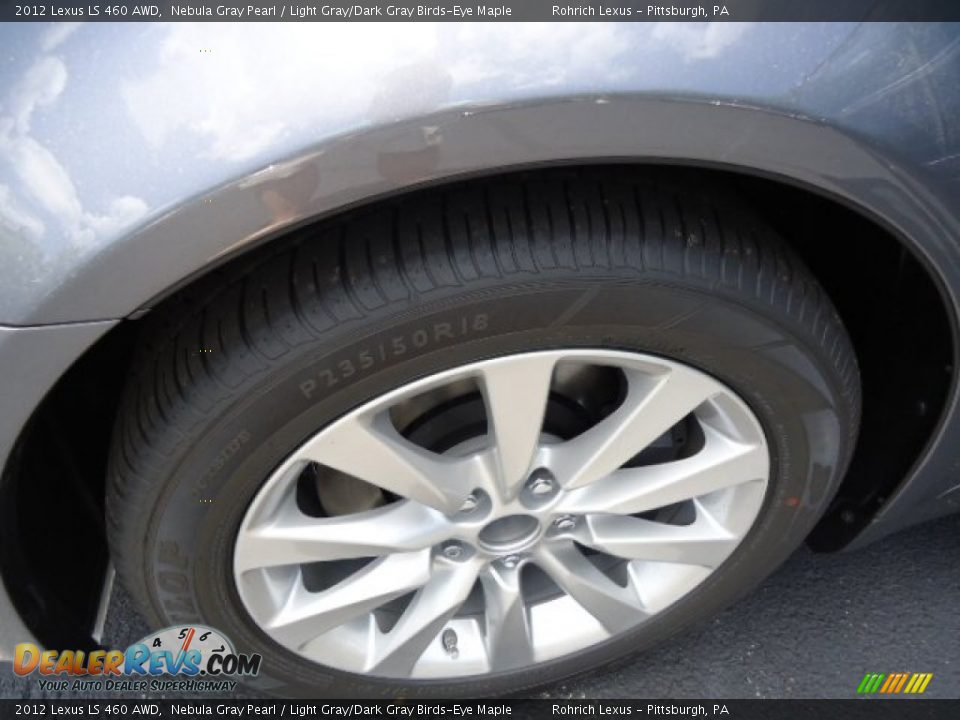 2012 Lexus LS 460 AWD Nebula Gray Pearl / Light Gray/Dark Gray Birds-Eye Maple Photo #9