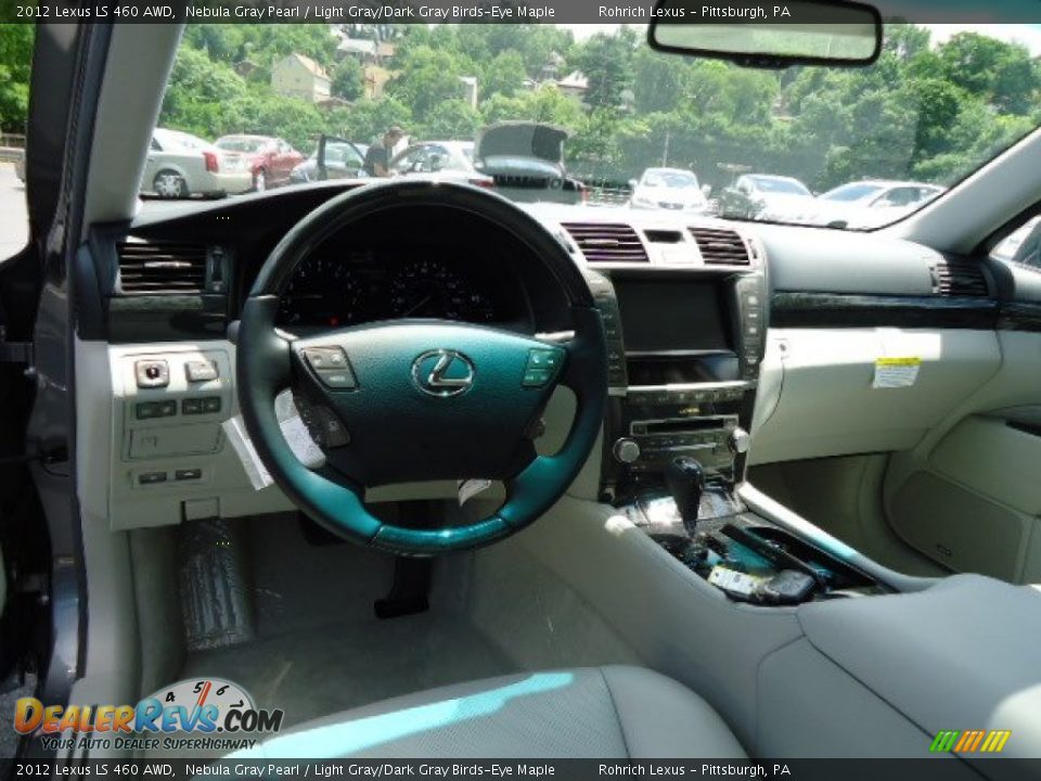 2012 Lexus LS 460 AWD Nebula Gray Pearl / Light Gray/Dark Gray Birds-Eye Maple Photo #12