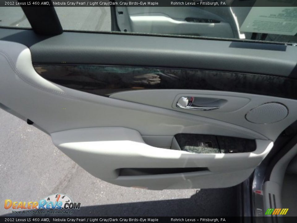 2012 Lexus LS 460 AWD Nebula Gray Pearl / Light Gray/Dark Gray Birds-Eye Maple Photo #13