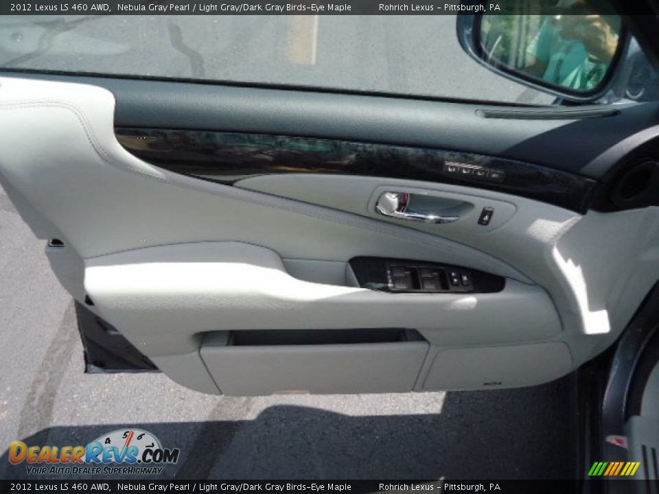 2012 Lexus LS 460 AWD Nebula Gray Pearl / Light Gray/Dark Gray Birds-Eye Maple Photo #14