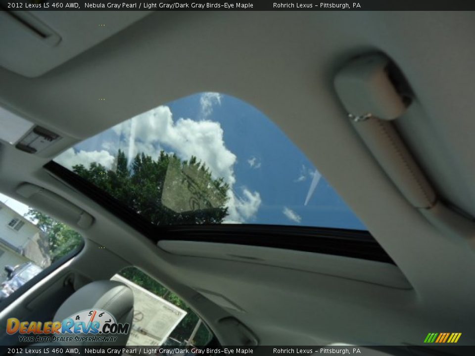 2012 Lexus LS 460 AWD Nebula Gray Pearl / Light Gray/Dark Gray Birds-Eye Maple Photo #15