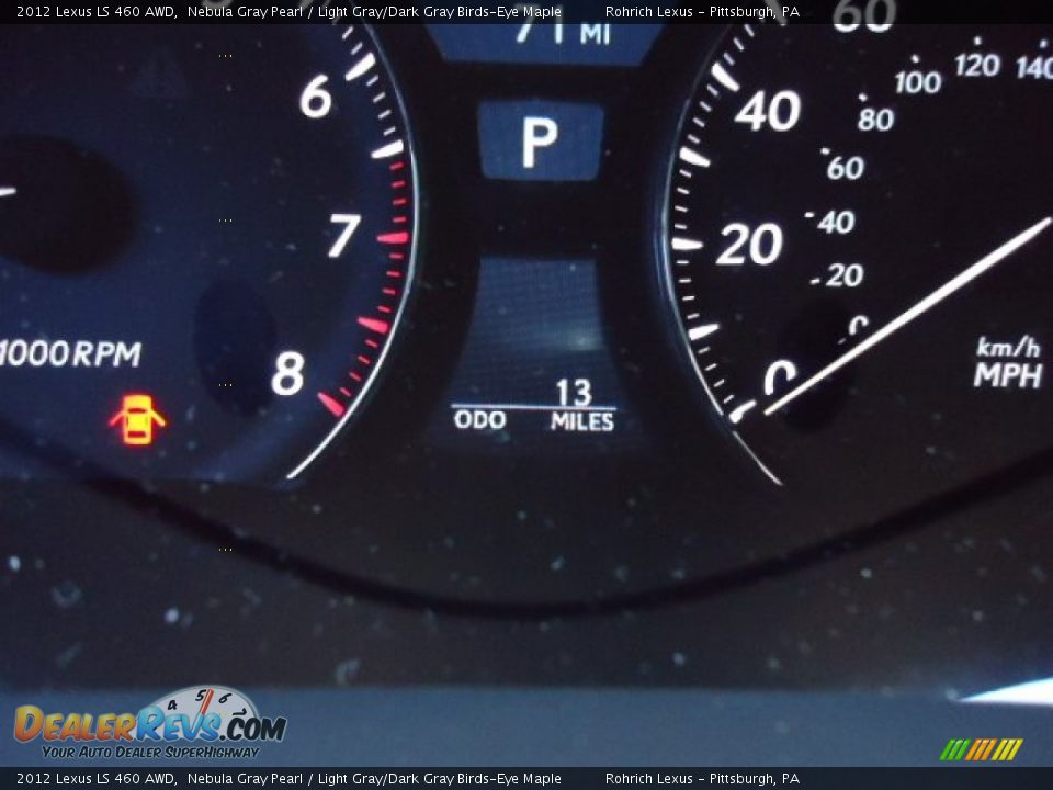 2012 Lexus LS 460 AWD Nebula Gray Pearl / Light Gray/Dark Gray Birds-Eye Maple Photo #20