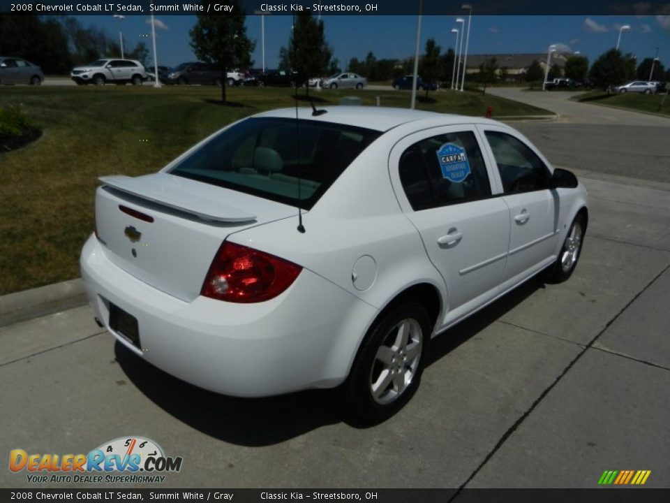 2008 Chevrolet Cobalt LT Sedan Summit White / Gray Photo #3