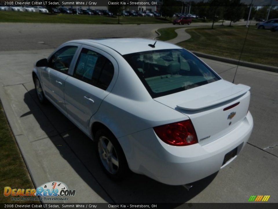 2008 Chevrolet Cobalt LT Sedan Summit White / Gray Photo #5
