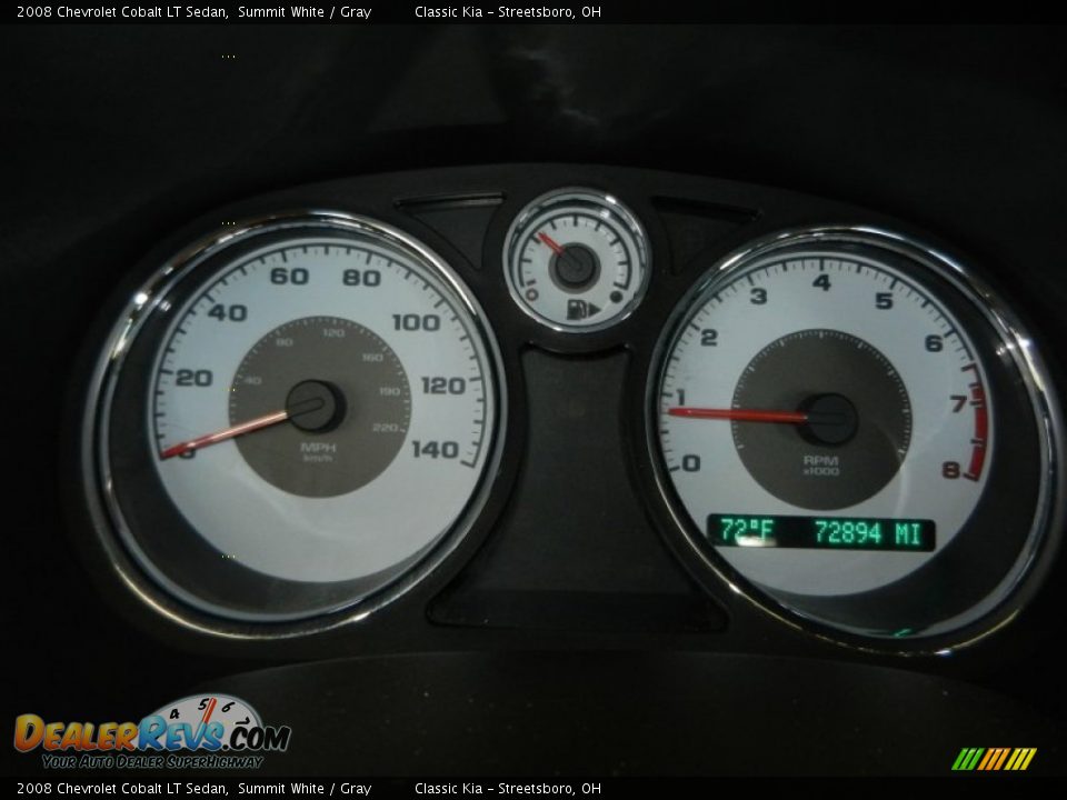 2008 Chevrolet Cobalt LT Sedan Summit White / Gray Photo #11
