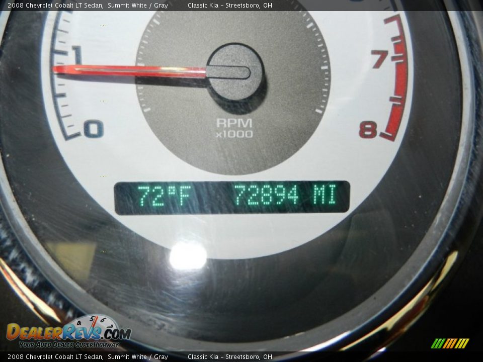 2008 Chevrolet Cobalt LT Sedan Summit White / Gray Photo #12