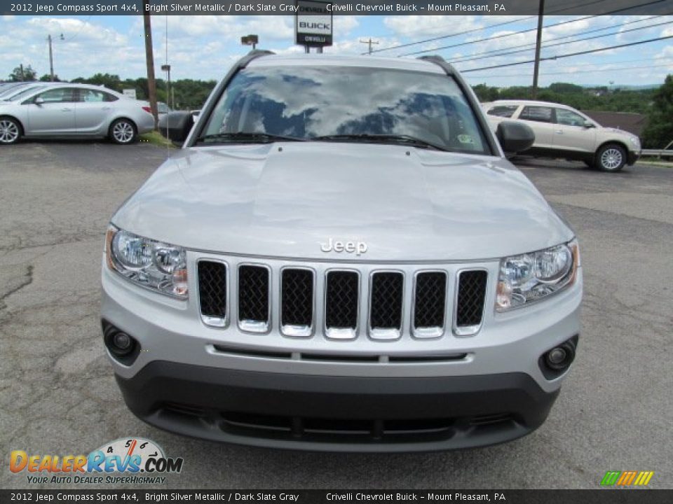 2012 Jeep Compass Sport 4x4 Bright Silver Metallic / Dark Slate Gray Photo #9