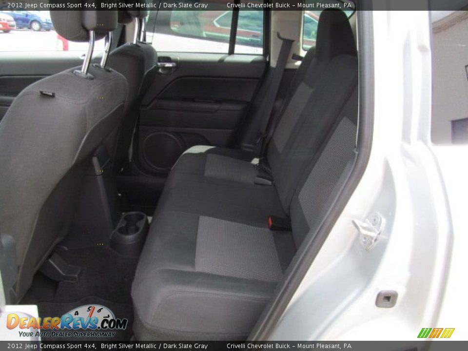 2012 Jeep Compass Sport 4x4 Bright Silver Metallic / Dark Slate Gray Photo #12