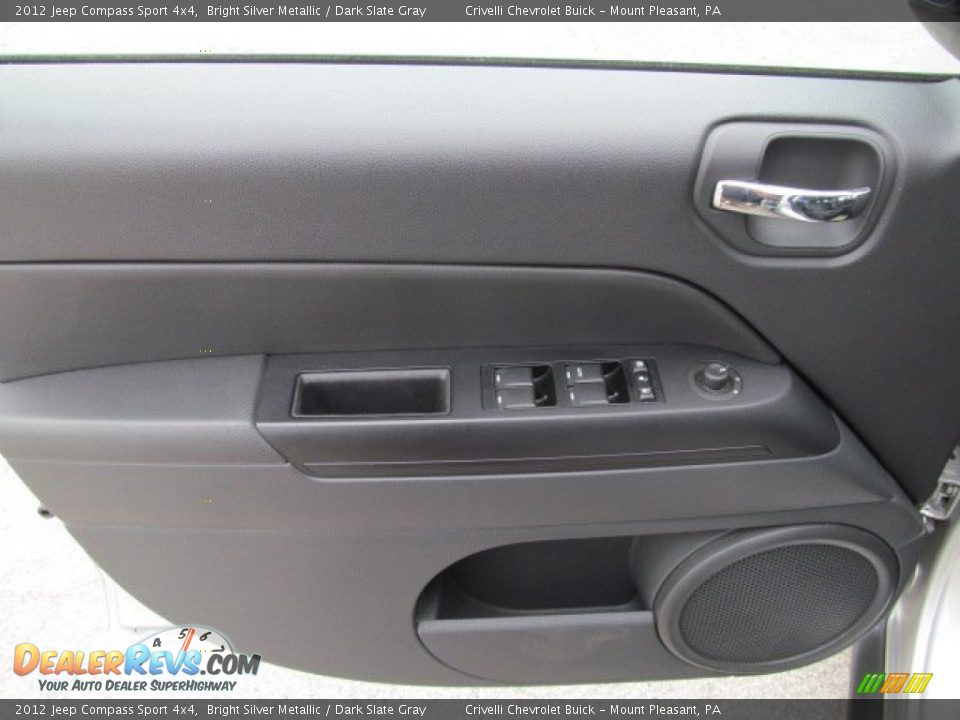 2012 Jeep Compass Sport 4x4 Bright Silver Metallic / Dark Slate Gray Photo #14