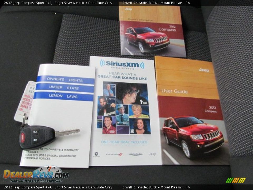 2012 Jeep Compass Sport 4x4 Bright Silver Metallic / Dark Slate Gray Photo #22