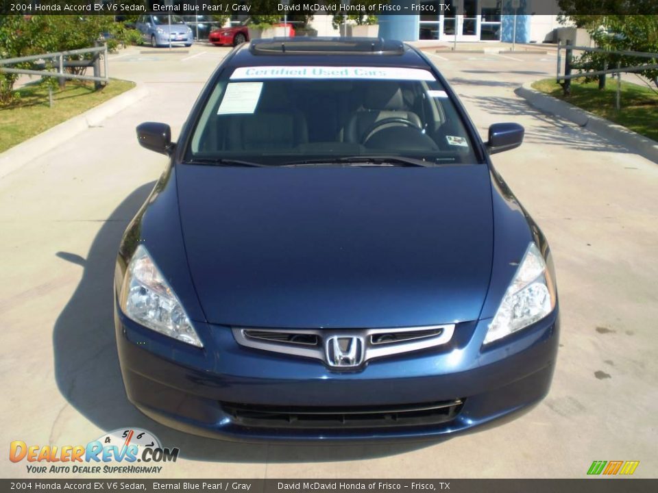 2004 Honda Accord EX V6 Sedan Eternal Blue Pearl / Gray Photo #2