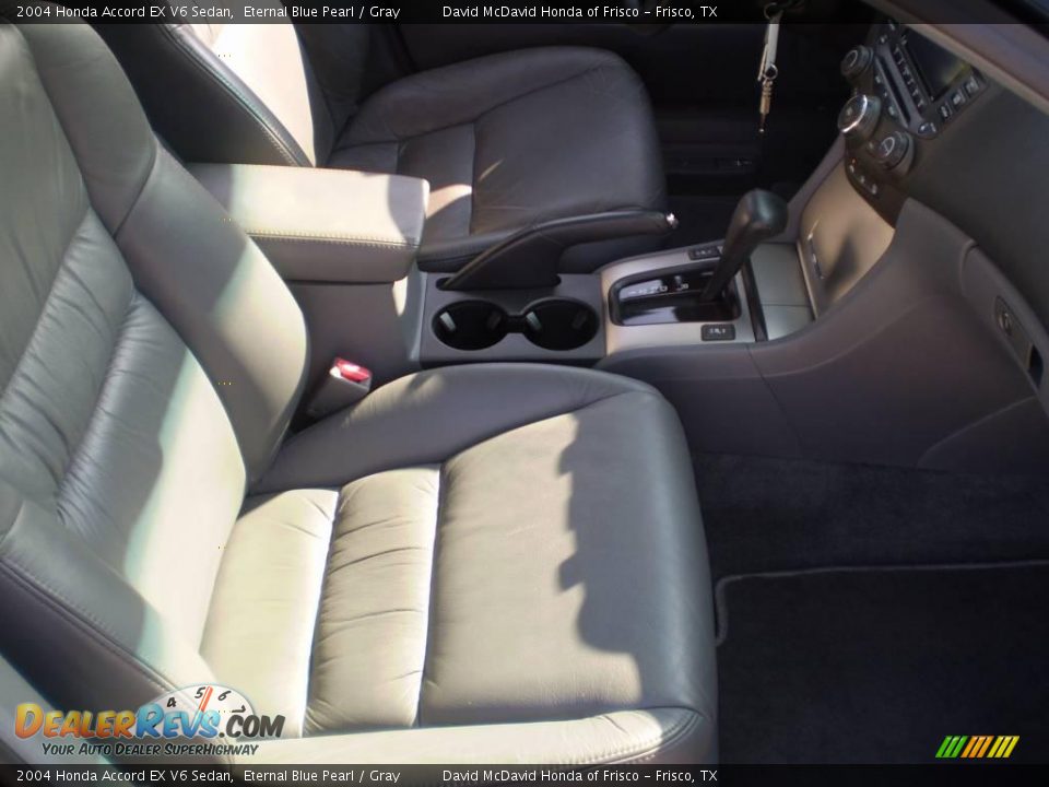 2004 Honda Accord EX V6 Sedan Eternal Blue Pearl / Gray Photo #10