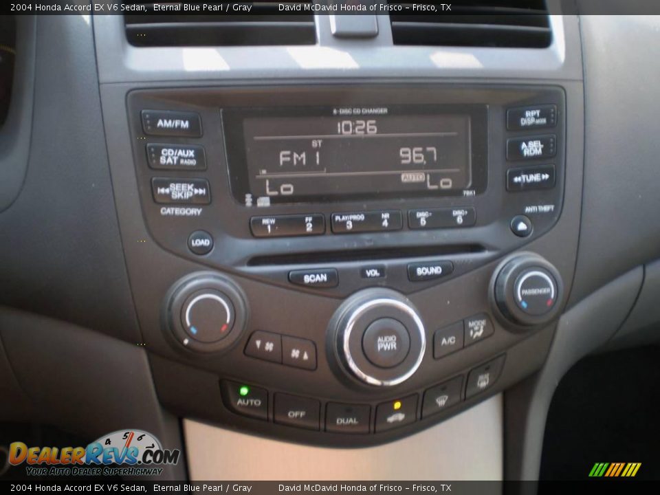 2004 Honda Accord EX V6 Sedan Eternal Blue Pearl / Gray Photo #16