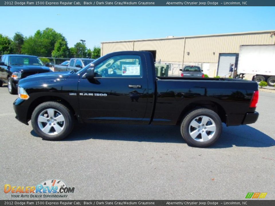 2012 Dodge Ram 1500 Express Regular Cab Black / Dark Slate Gray/Medium Graystone Photo #4