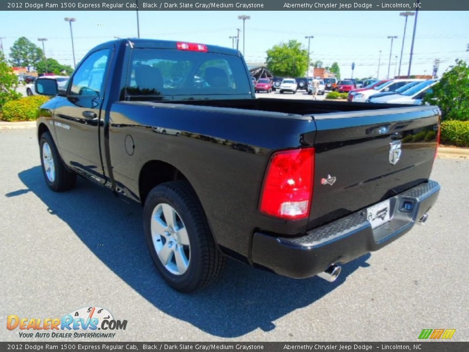 2012 Dodge Ram 1500 Express Regular Cab Black / Dark Slate Gray/Medium Graystone Photo #5