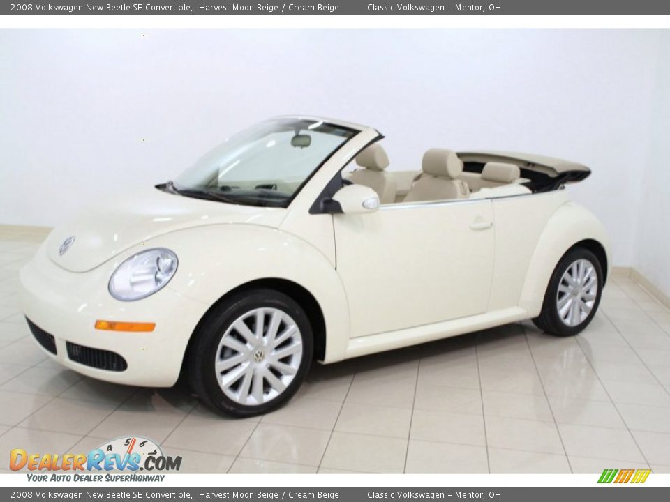 2008 Volkswagen New Beetle SE Convertible Harvest Moon Beige / Cream Beige Photo #3