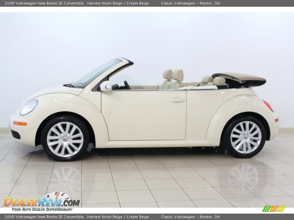 2008 Volkswagen New Beetle SE Convertible Harvest Moon Beige / Cream Beige Photo #4