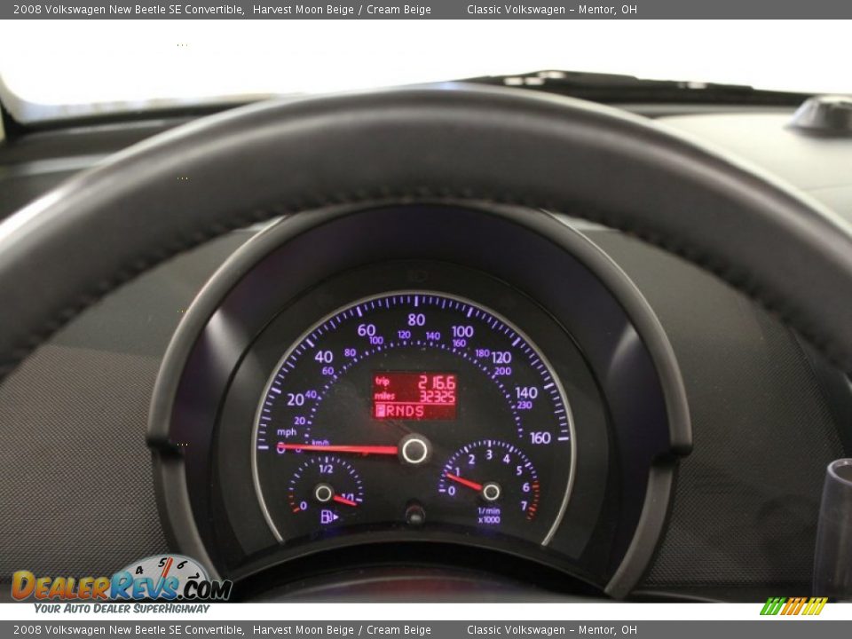 2008 Volkswagen New Beetle SE Convertible Harvest Moon Beige / Cream Beige Photo #11