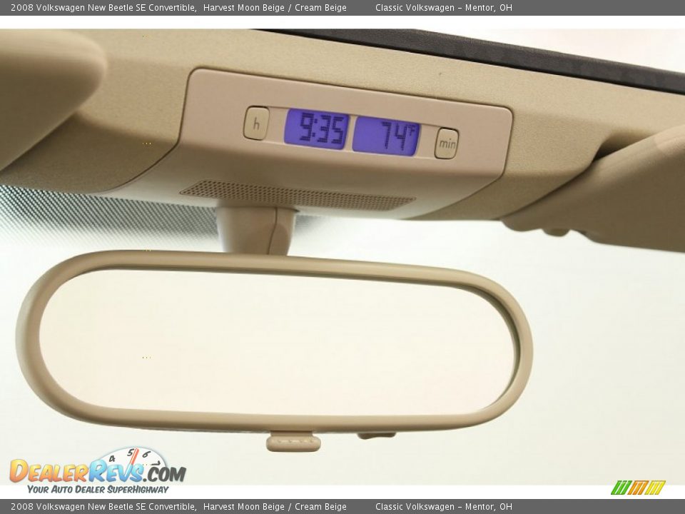 2008 Volkswagen New Beetle SE Convertible Harvest Moon Beige / Cream Beige Photo #12