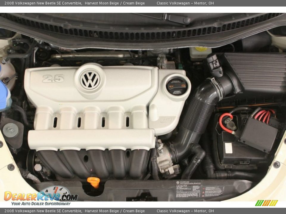 2008 Volkswagen New Beetle SE Convertible Harvest Moon Beige / Cream Beige Photo #25