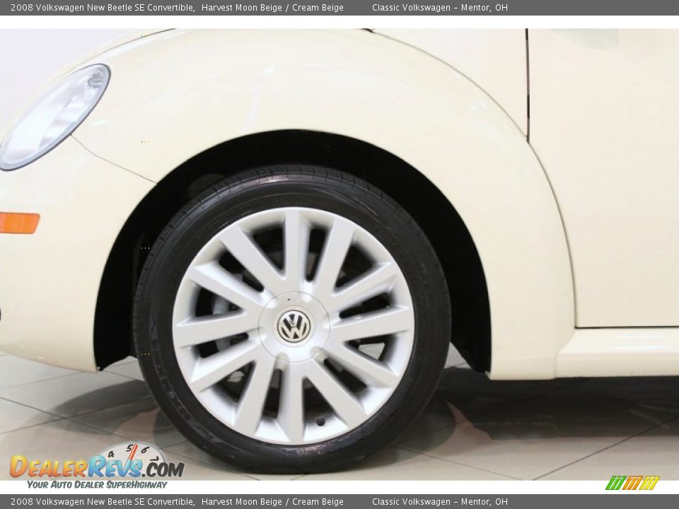 2008 Volkswagen New Beetle SE Convertible Harvest Moon Beige / Cream Beige Photo #26