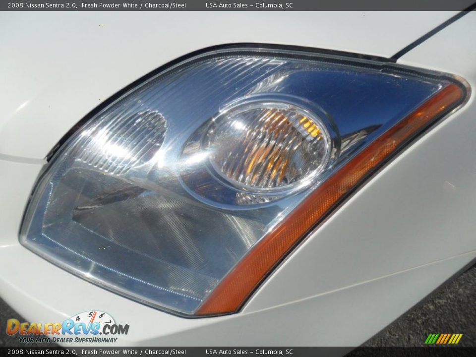 2008 Nissan Sentra 2.0 Fresh Powder White / Charcoal/Steel Photo #9