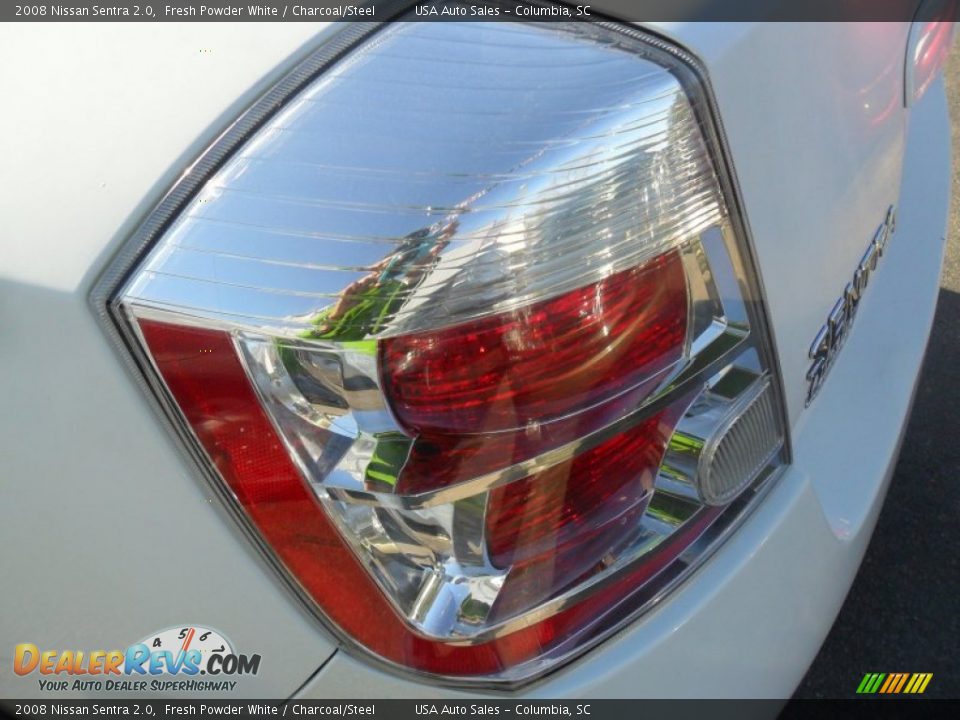 2008 Nissan Sentra 2.0 Fresh Powder White / Charcoal/Steel Photo #10