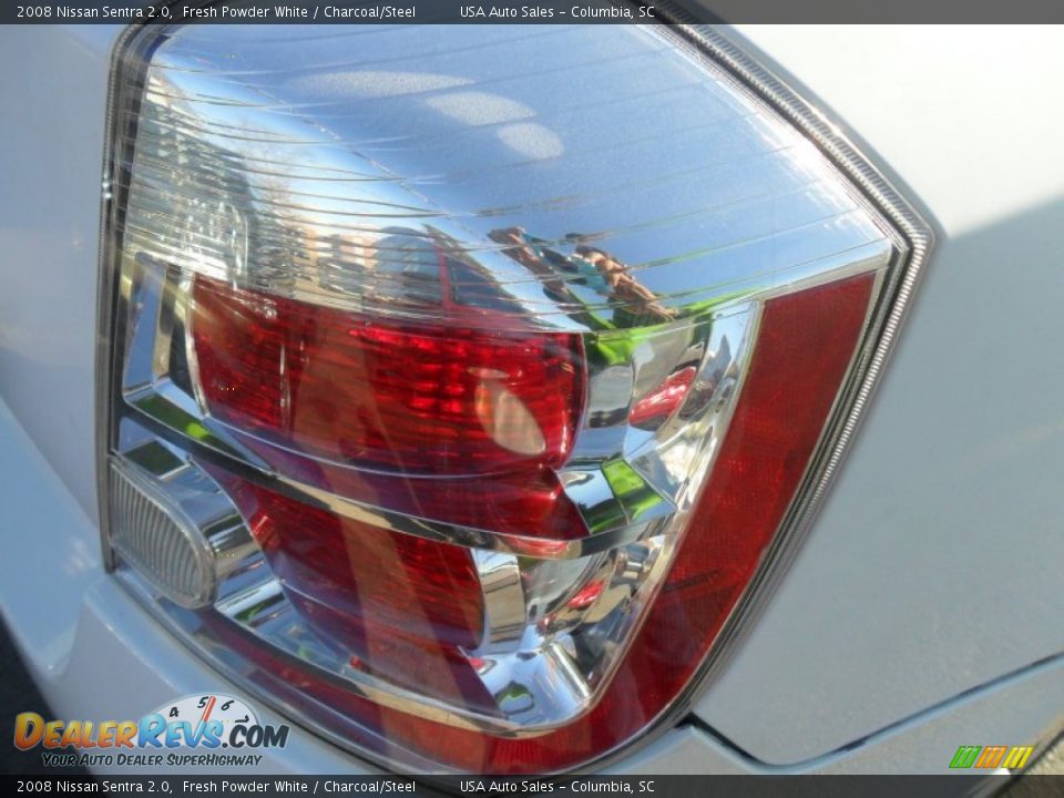 2008 Nissan Sentra 2.0 Fresh Powder White / Charcoal/Steel Photo #11