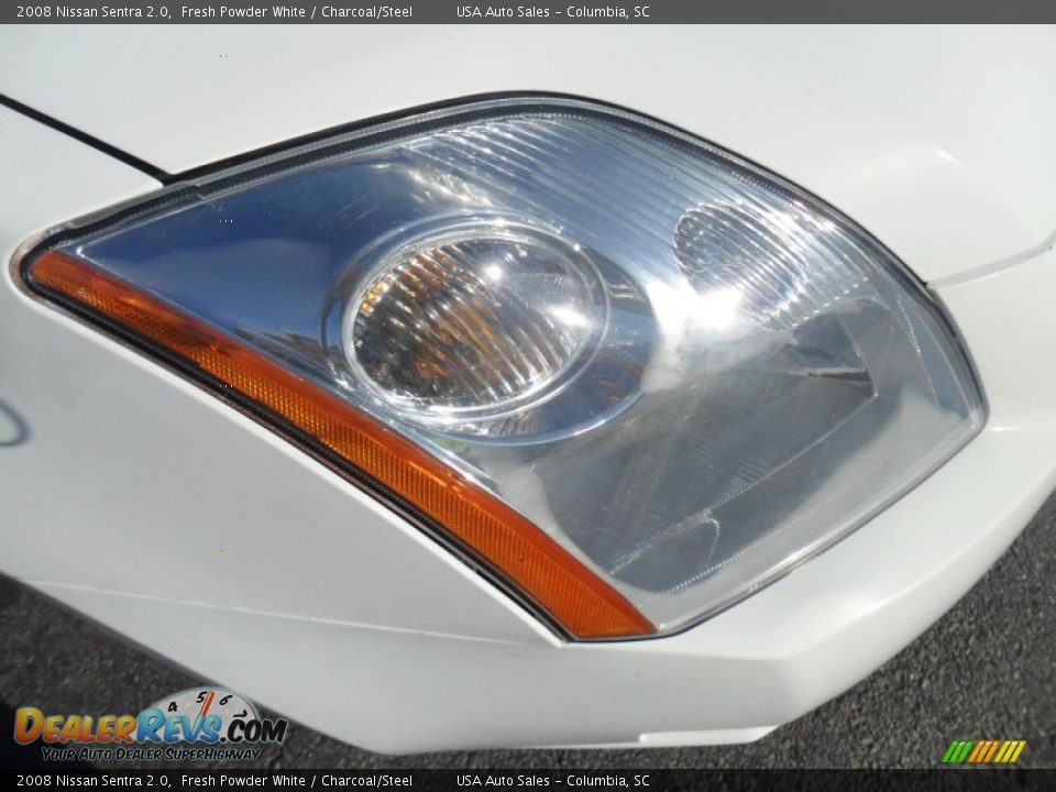 2008 Nissan Sentra 2.0 Fresh Powder White / Charcoal/Steel Photo #12