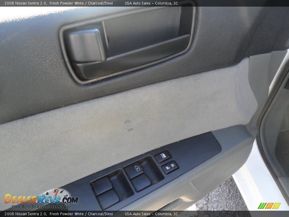 2008 Nissan Sentra 2.0 Fresh Powder White / Charcoal/Steel Photo #14
