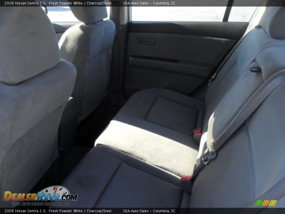 2008 Nissan Sentra 2.0 Fresh Powder White / Charcoal/Steel Photo #17