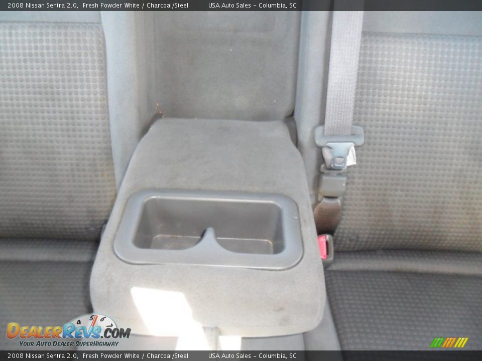 2008 Nissan Sentra 2.0 Fresh Powder White / Charcoal/Steel Photo #24