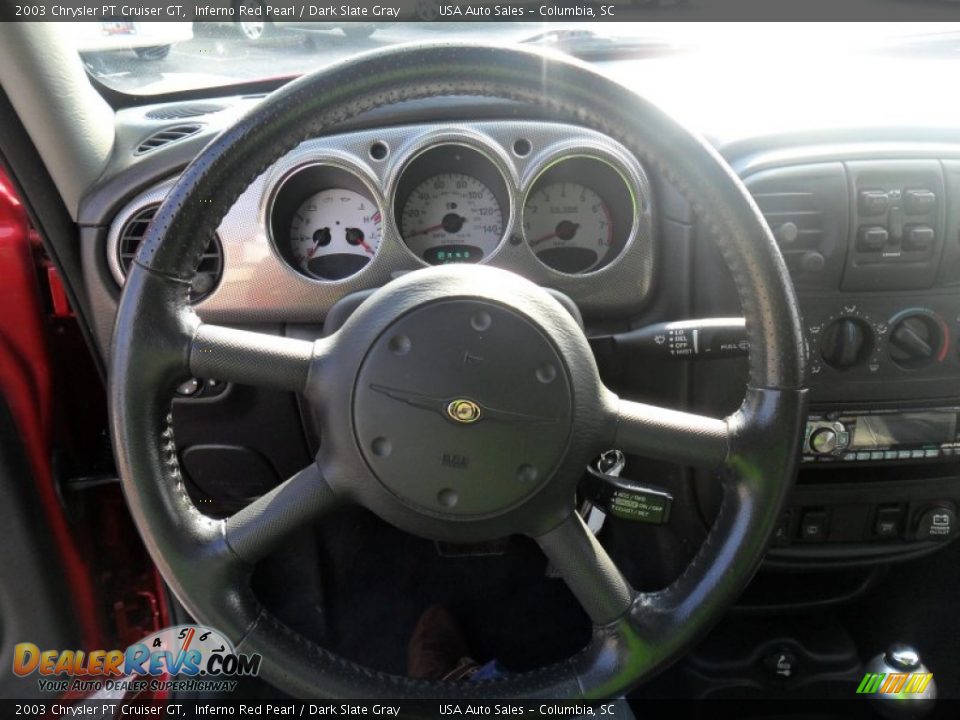 2003 Chrysler PT Cruiser GT Inferno Red Pearl / Dark Slate Gray Photo #9