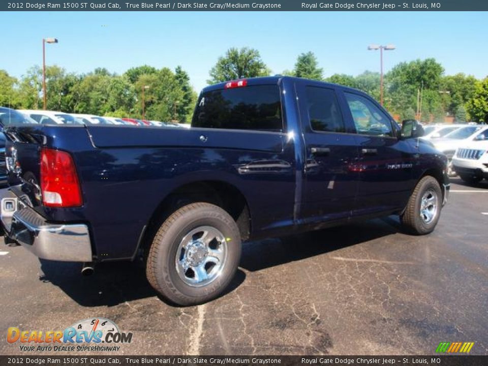 2012 Dodge Ram 1500 ST Quad Cab True Blue Pearl / Dark Slate Gray/Medium Graystone Photo #3