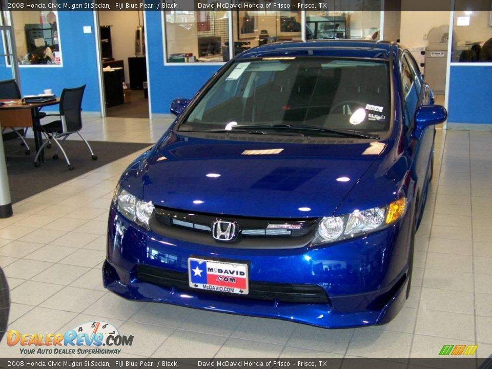 2008 Honda Civic Mugen Si Sedan Fiji Blue Pearl / Black Photo #2