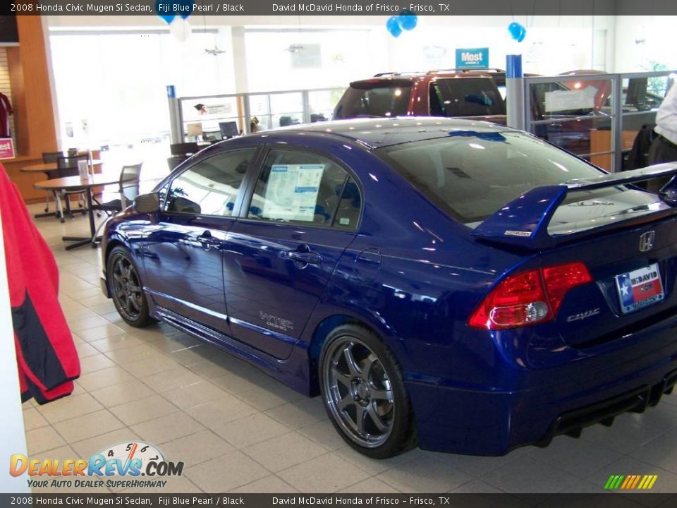 2008 Honda Civic Mugen Si Sedan Fiji Blue Pearl / Black Photo #4