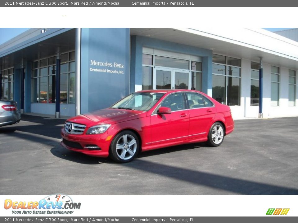 2011 Mercedes-Benz C 300 Sport Mars Red / Almond/Mocha Photo #1