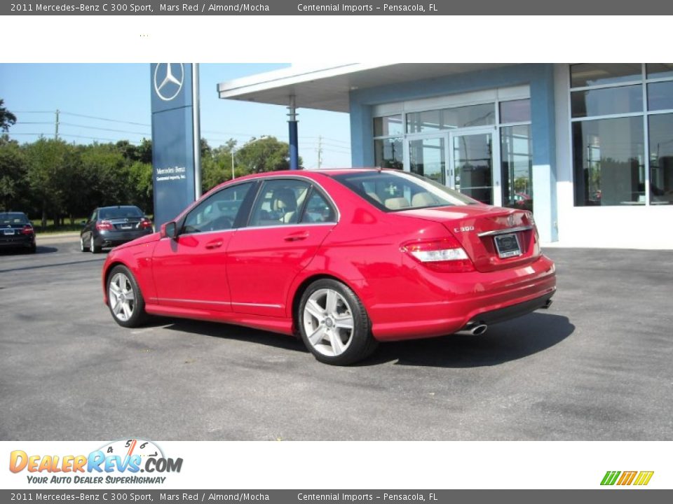 2011 Mercedes-Benz C 300 Sport Mars Red / Almond/Mocha Photo #3